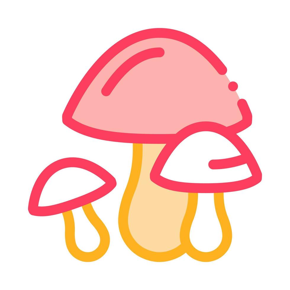 Mushrooms Icon Vector Outline Illustration
