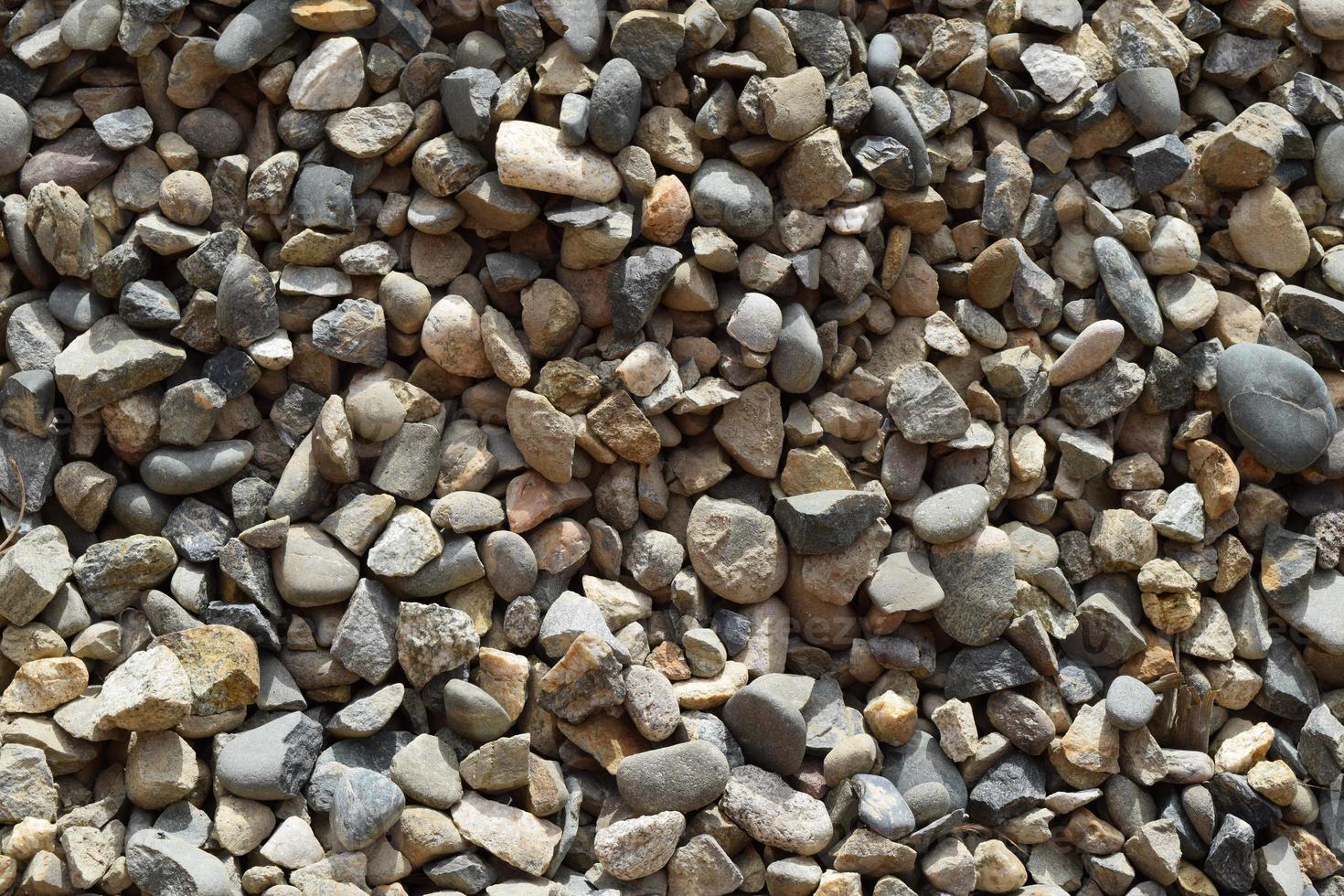 Background from small round crushed stone photo