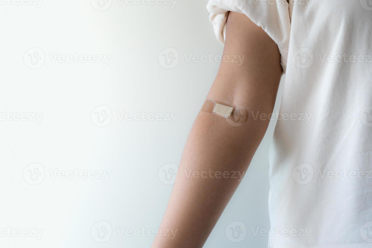 Blood donation concept. Give blood save up to three lives. photo