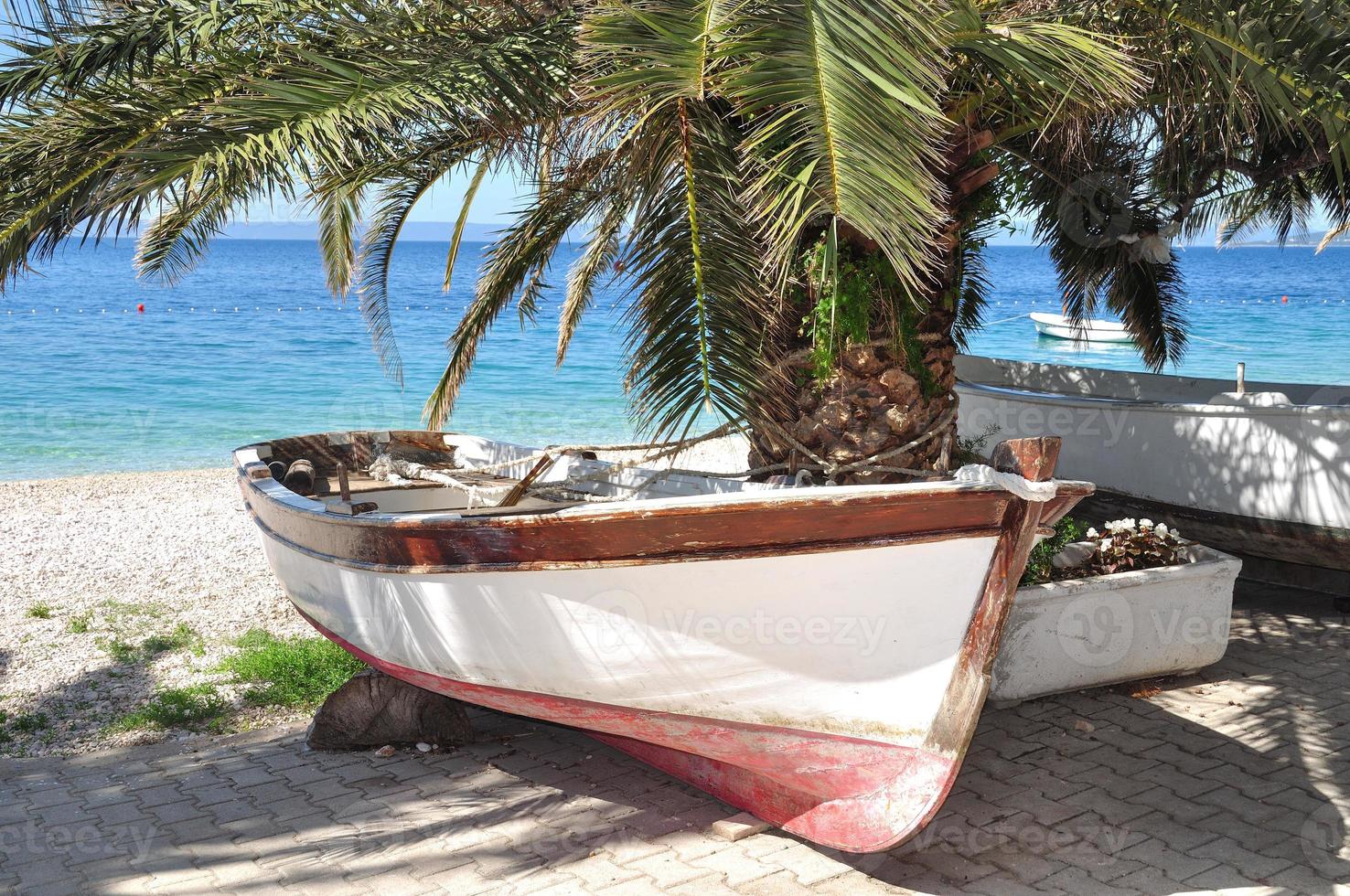 idílica makarska riviera en el mar adriático, croacia foto