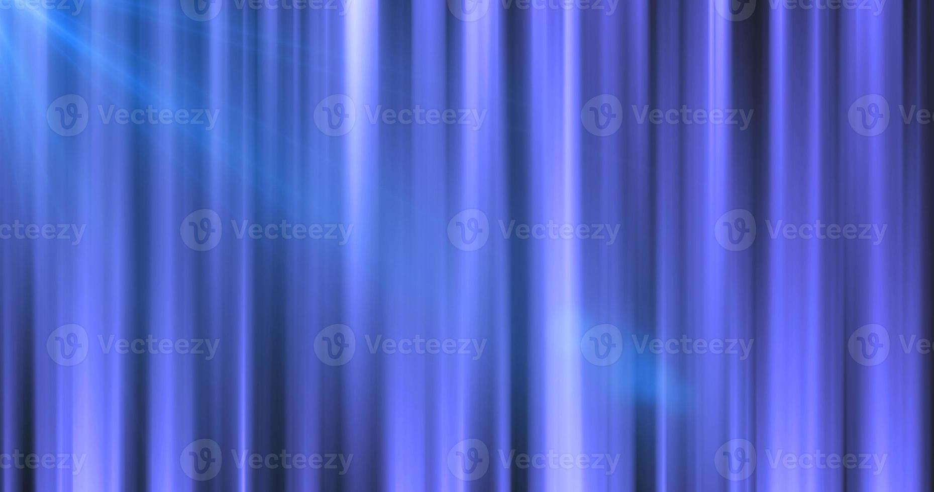 Abstract background, fabric curtain in the theater from vertical blue iridescent sticks of lines of stripes of bright shiny luminous beautiful photo