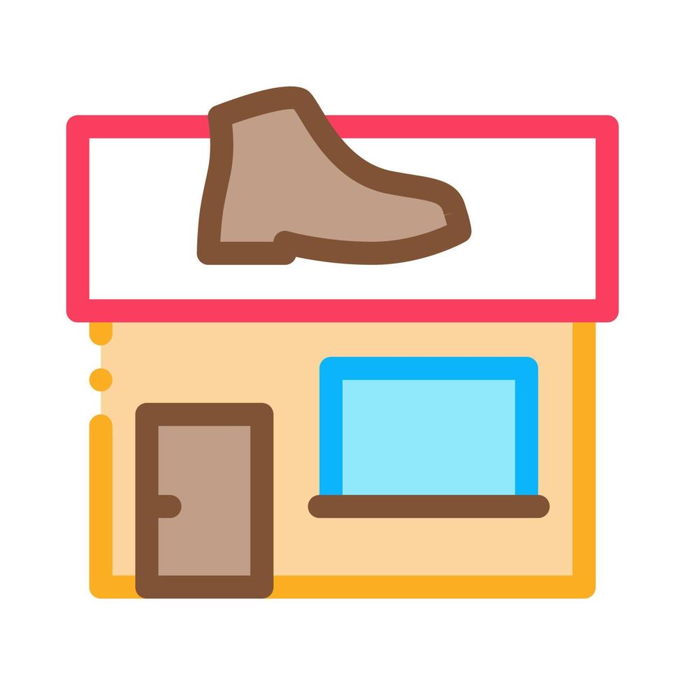 Shoe Repair Build Icon Vector Outline Illustration