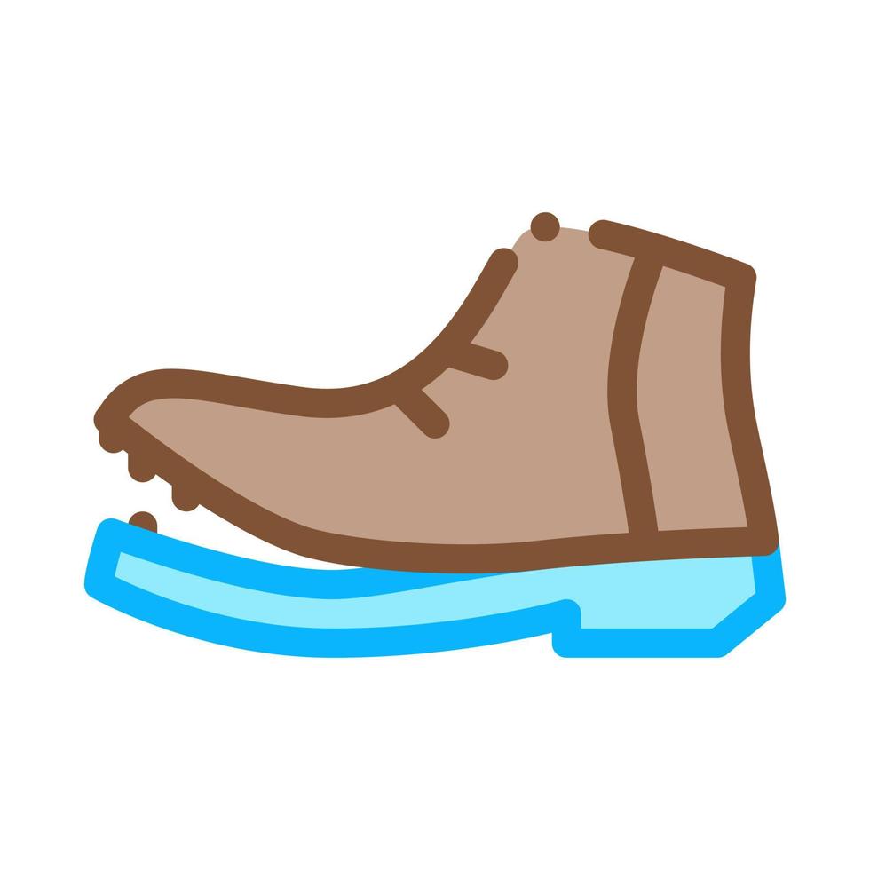 ilustración de contorno de vector de icono de suela rasgada de zapato