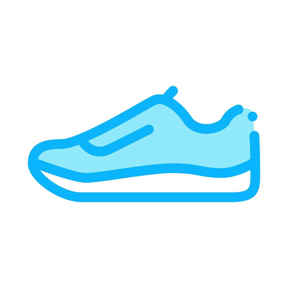 ilustración de contorno de vector de icono de zapato de zapatillas