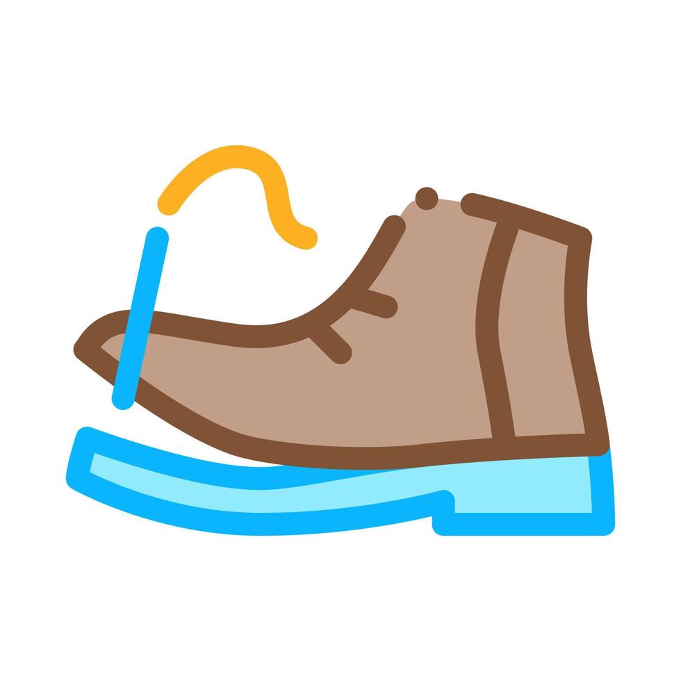 ilustración de contorno de vector de icono de hilo de zapato roto