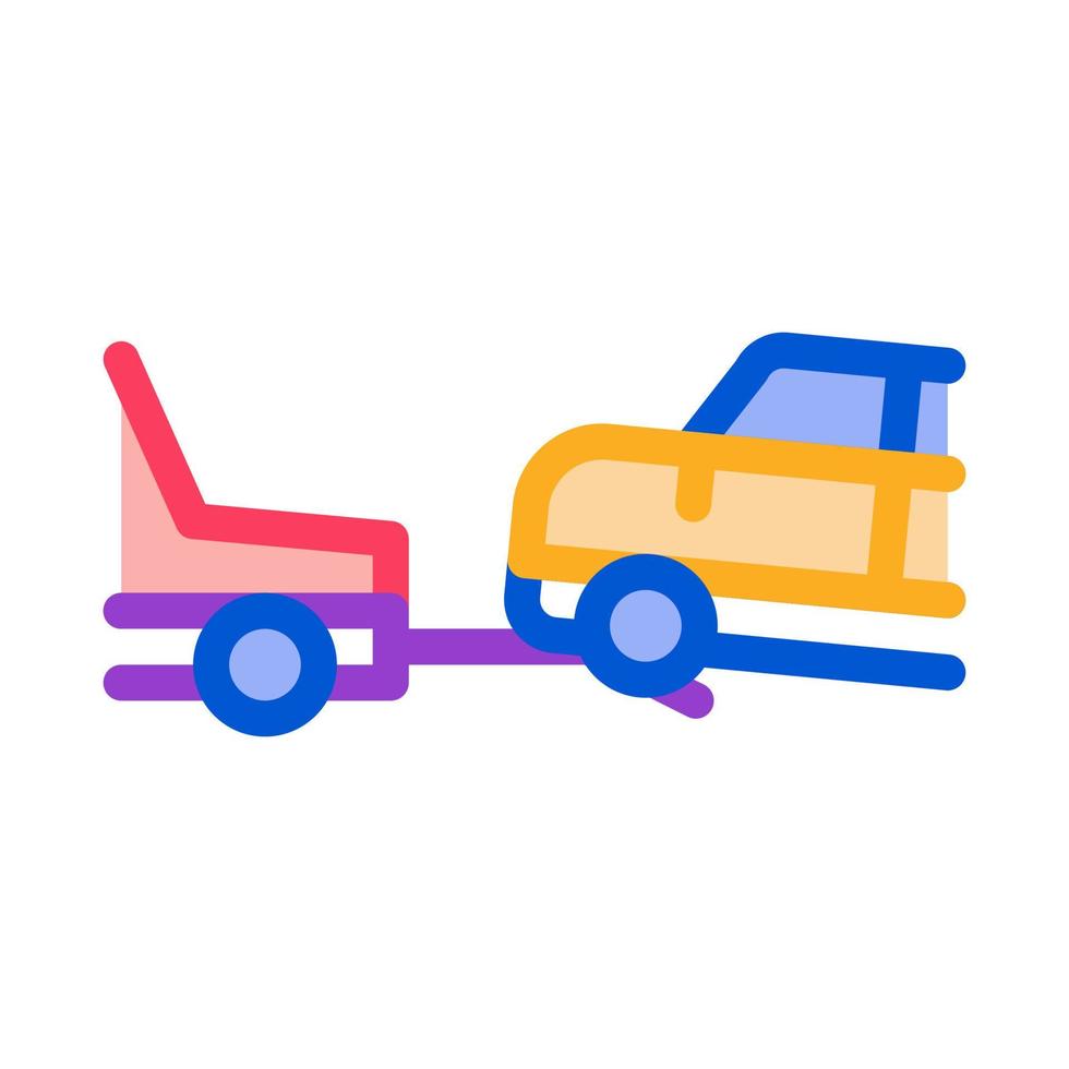 Evacuate Vehicle Icon Vector Outline Illustration