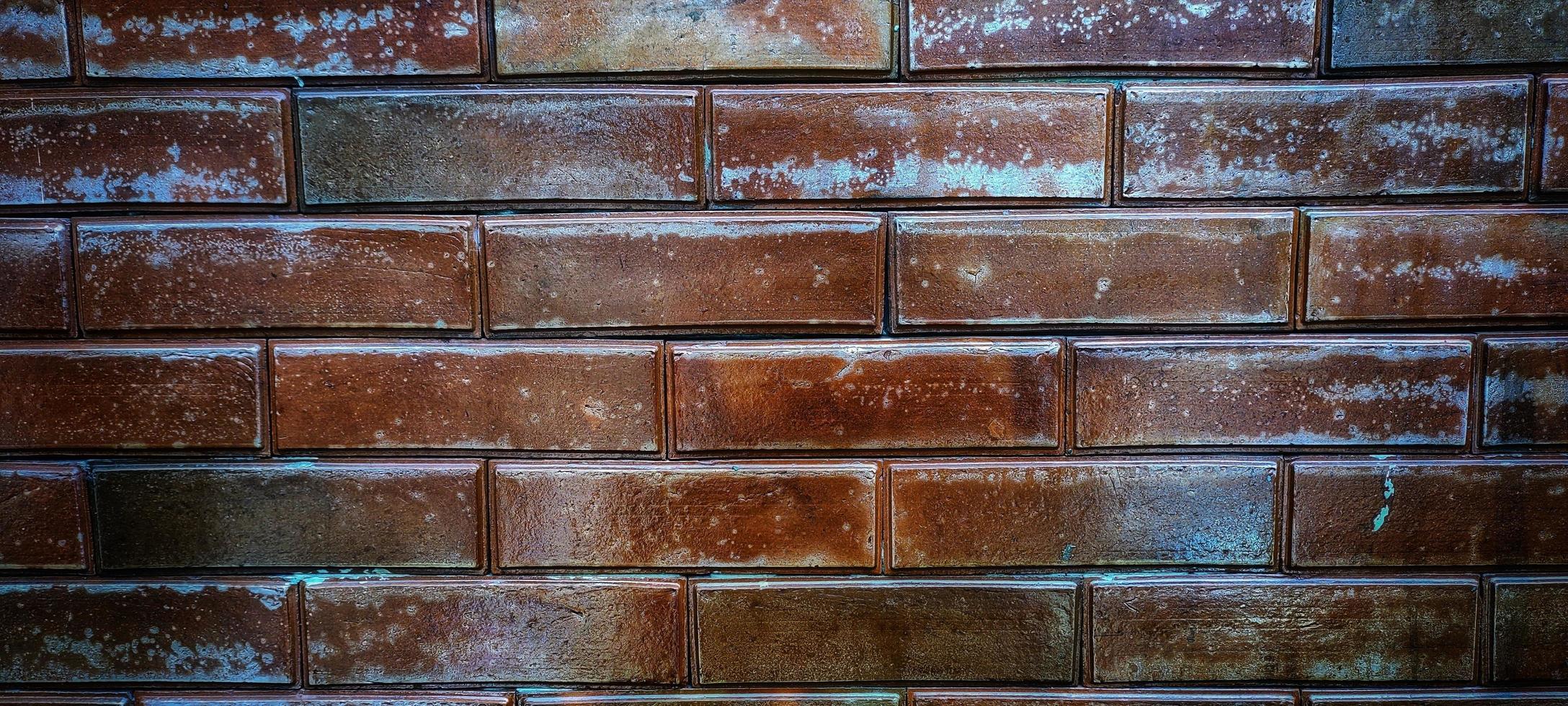 Portrait of abstract background of neatly arranged brick walls photo