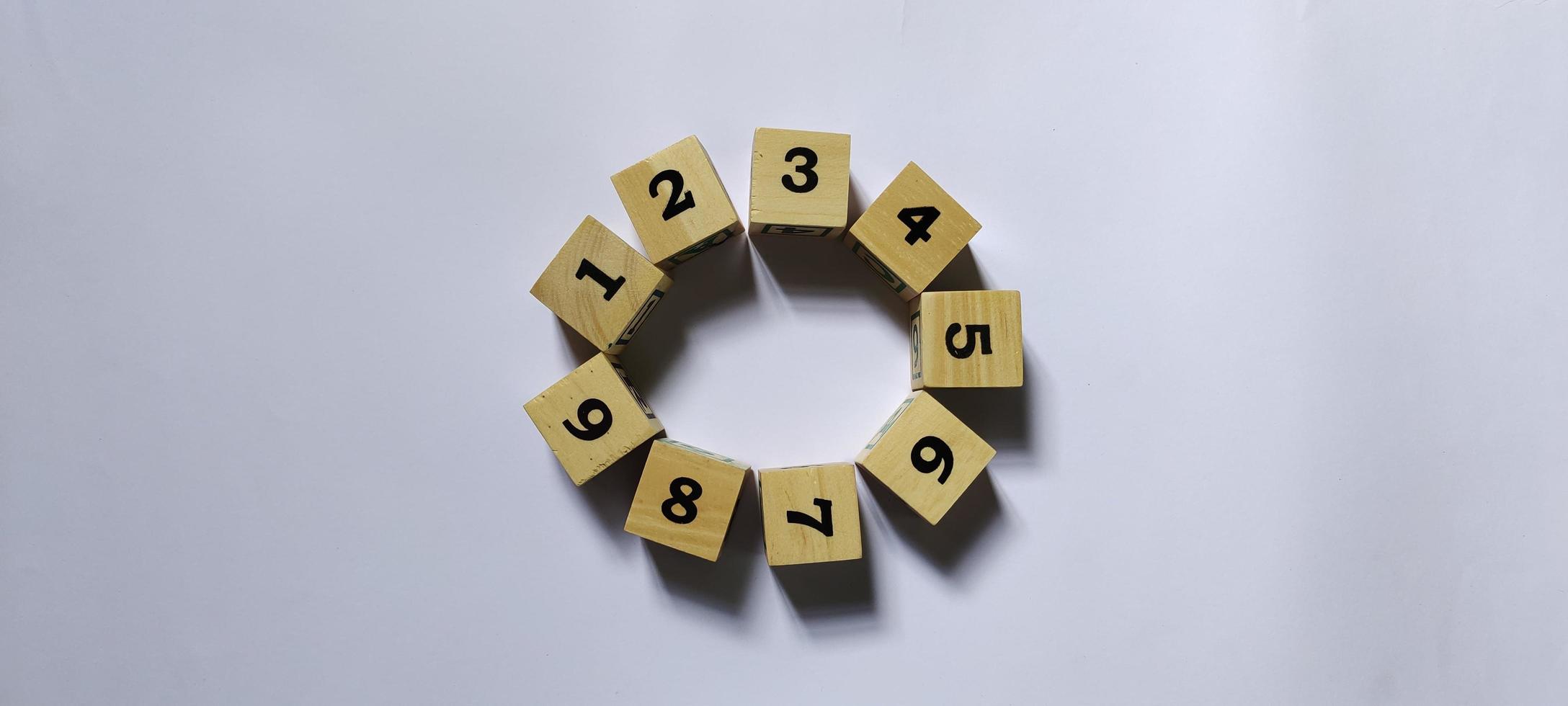 Number arrangement educational background photo