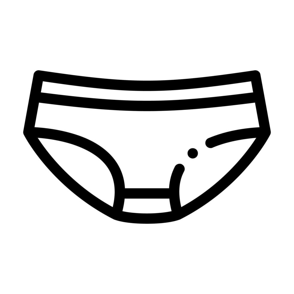 Midi Pants Icon Vector Outline Illustration