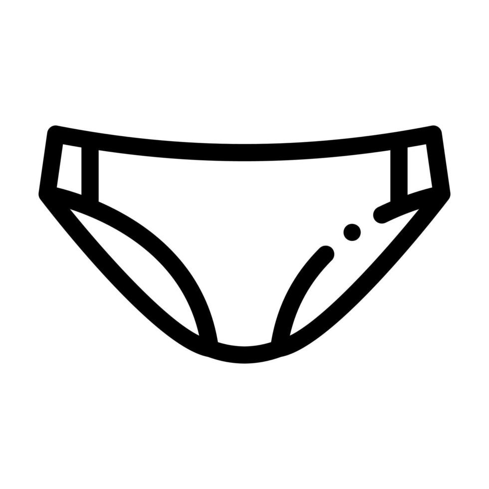 Slip Pants Icon Vector Outline Illustration