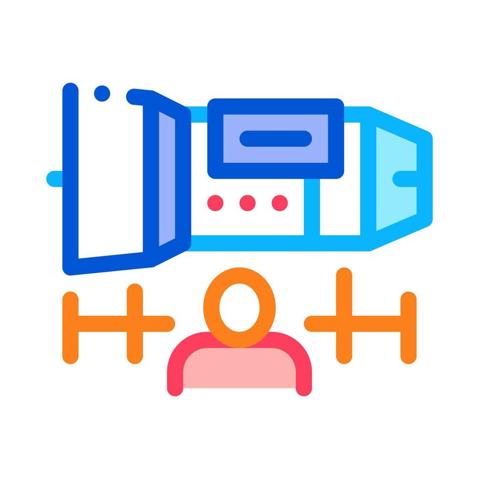 Engineer Engine Icon Vector Outline Illustration