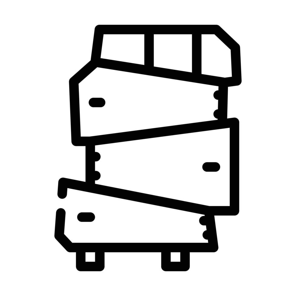 non-standard furniture line icon vector illustration