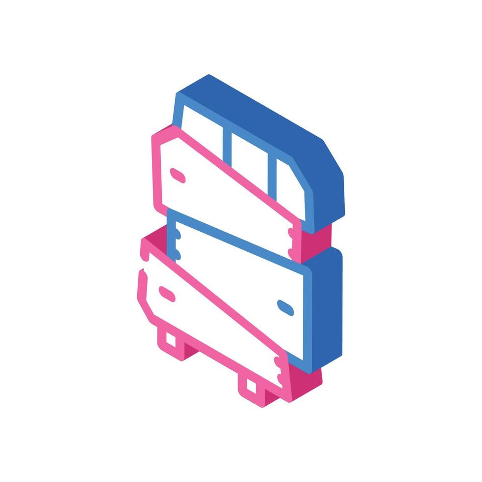 non-standard furniture isometric icon vector illustration