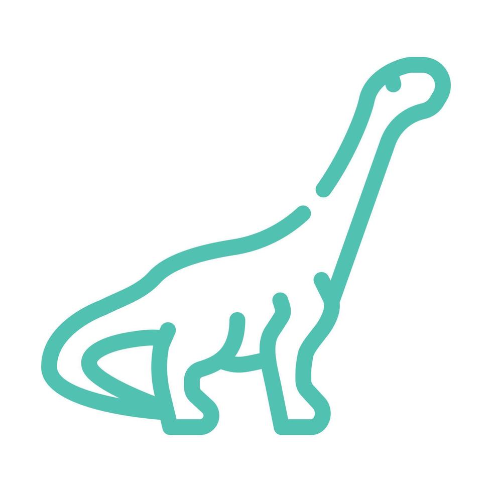 antarctosaurus apatosaurus argentinosaurus dinosaur color icon vector illustration