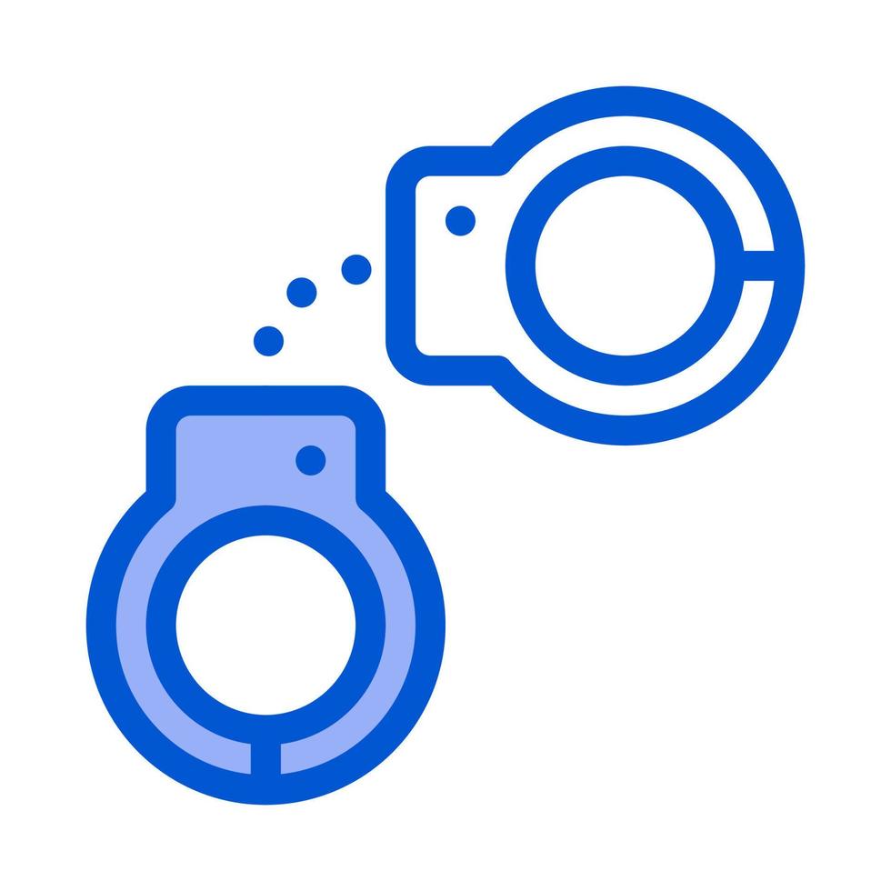 Police Arrest Irons Icon Outline Illustration vector