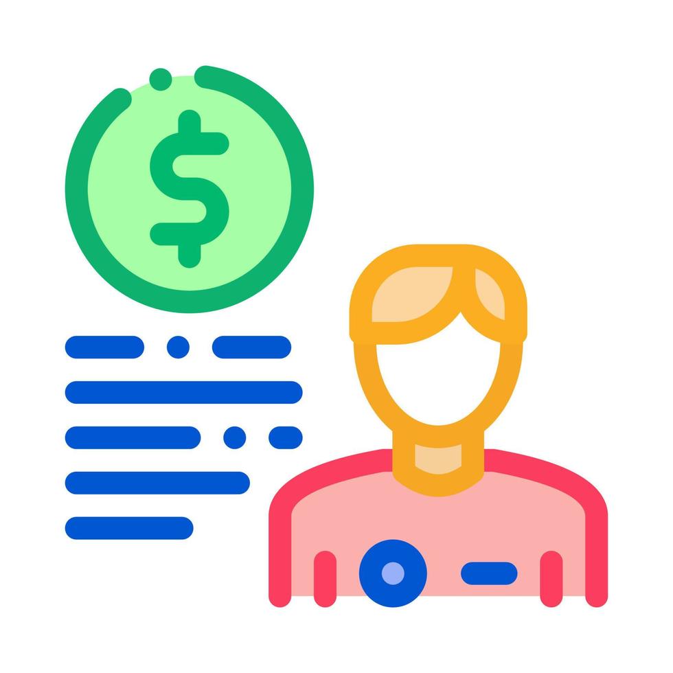 Soccer Player And Coin Icon Outline Illustration vector