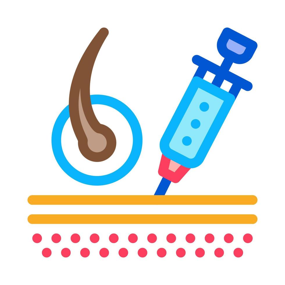 Syringe Injection Icon Vector Outline Illustration