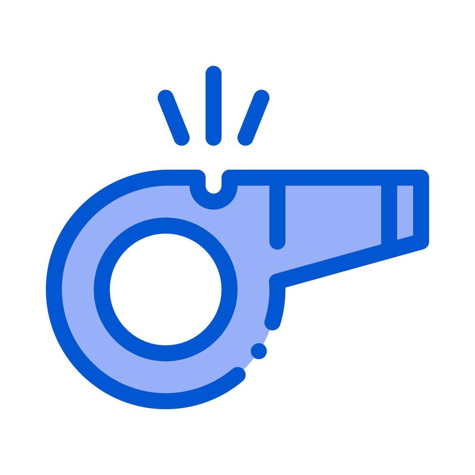 Whistle Arbitrator Tool Icon Outline Illustration vector