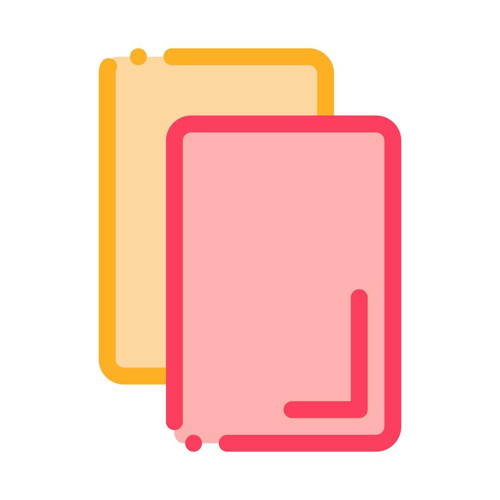 Cards Notice Or Remove Icon Outline Illustration vector