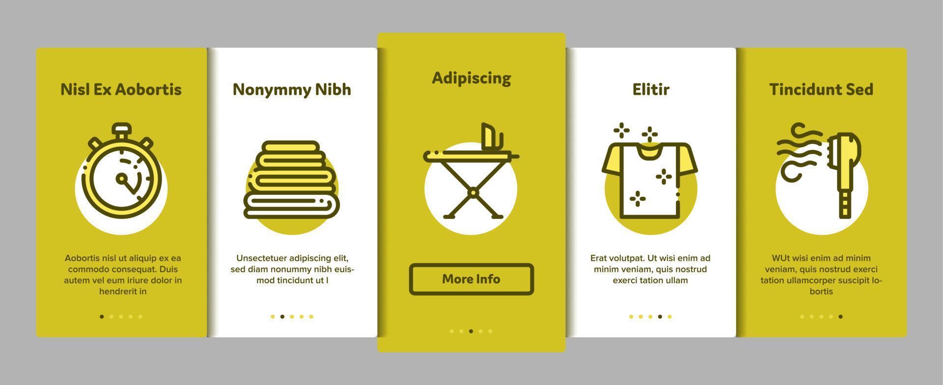 Laundry Service Vector Onboarding