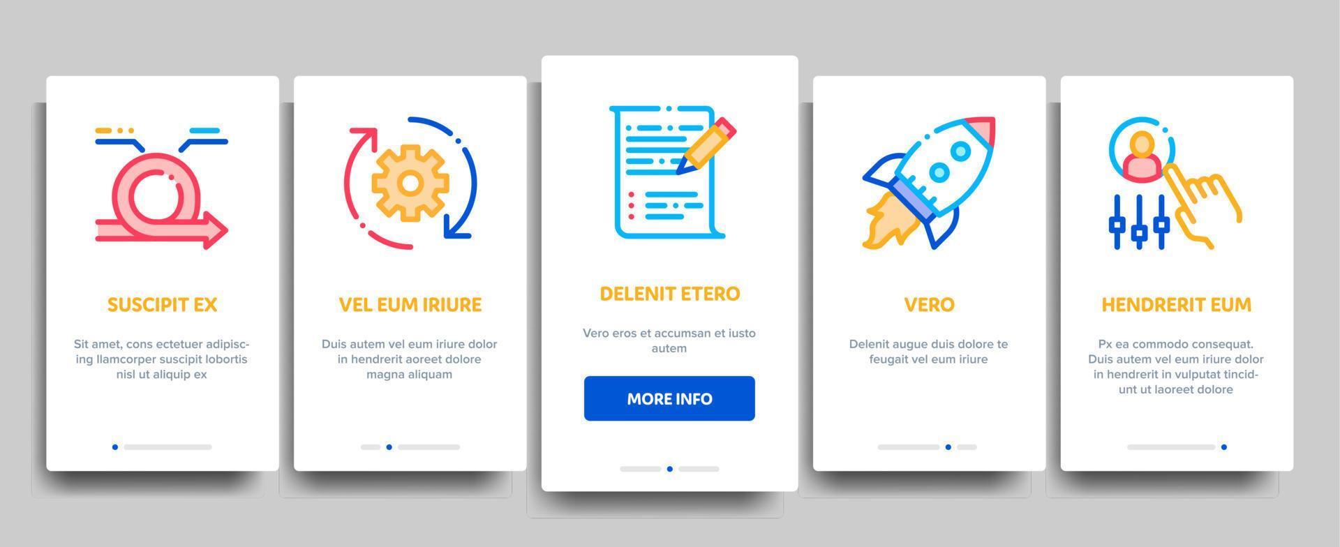 Scrum Agile Elements Vector Onboarding
