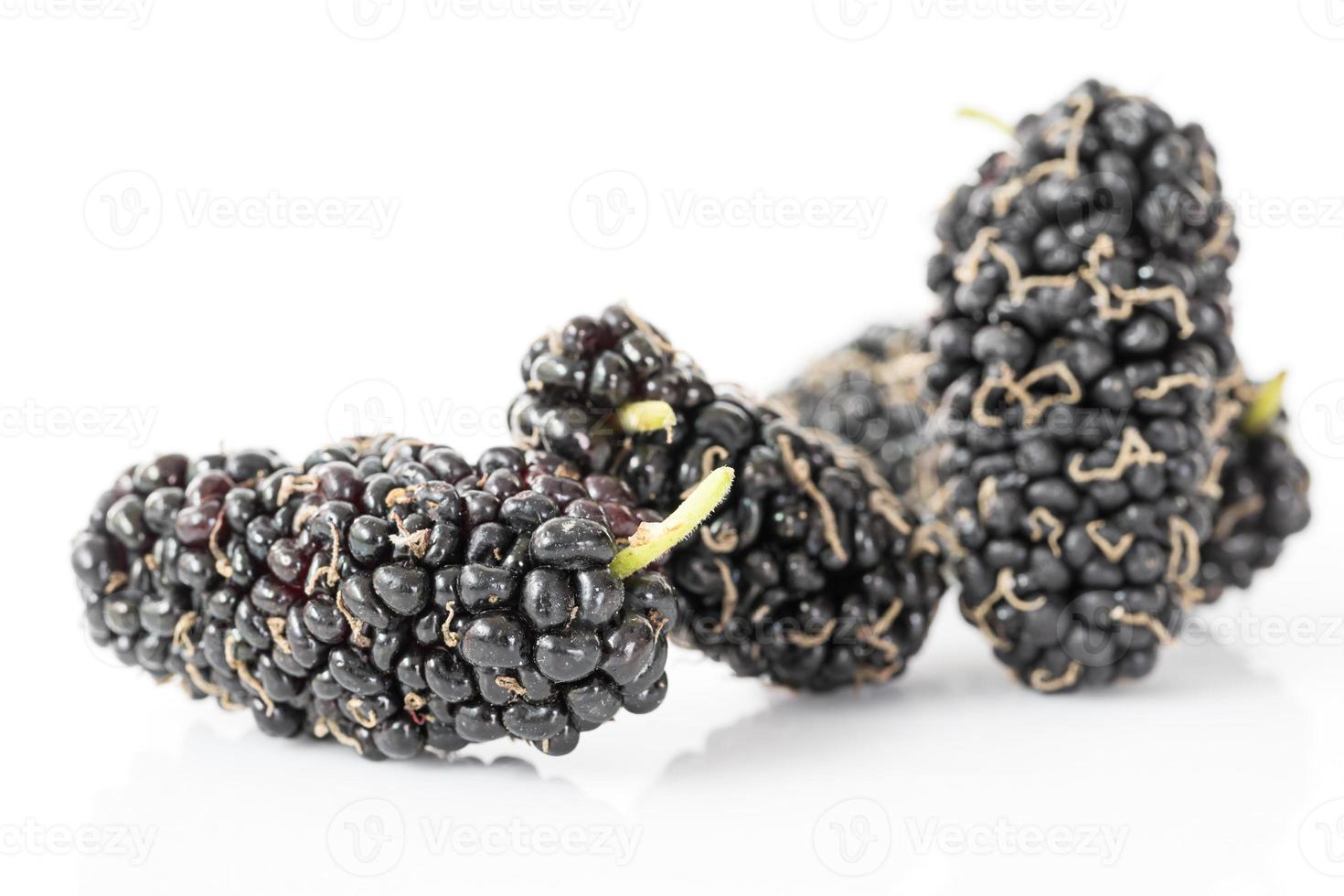 Mulberry isolated on the white photo