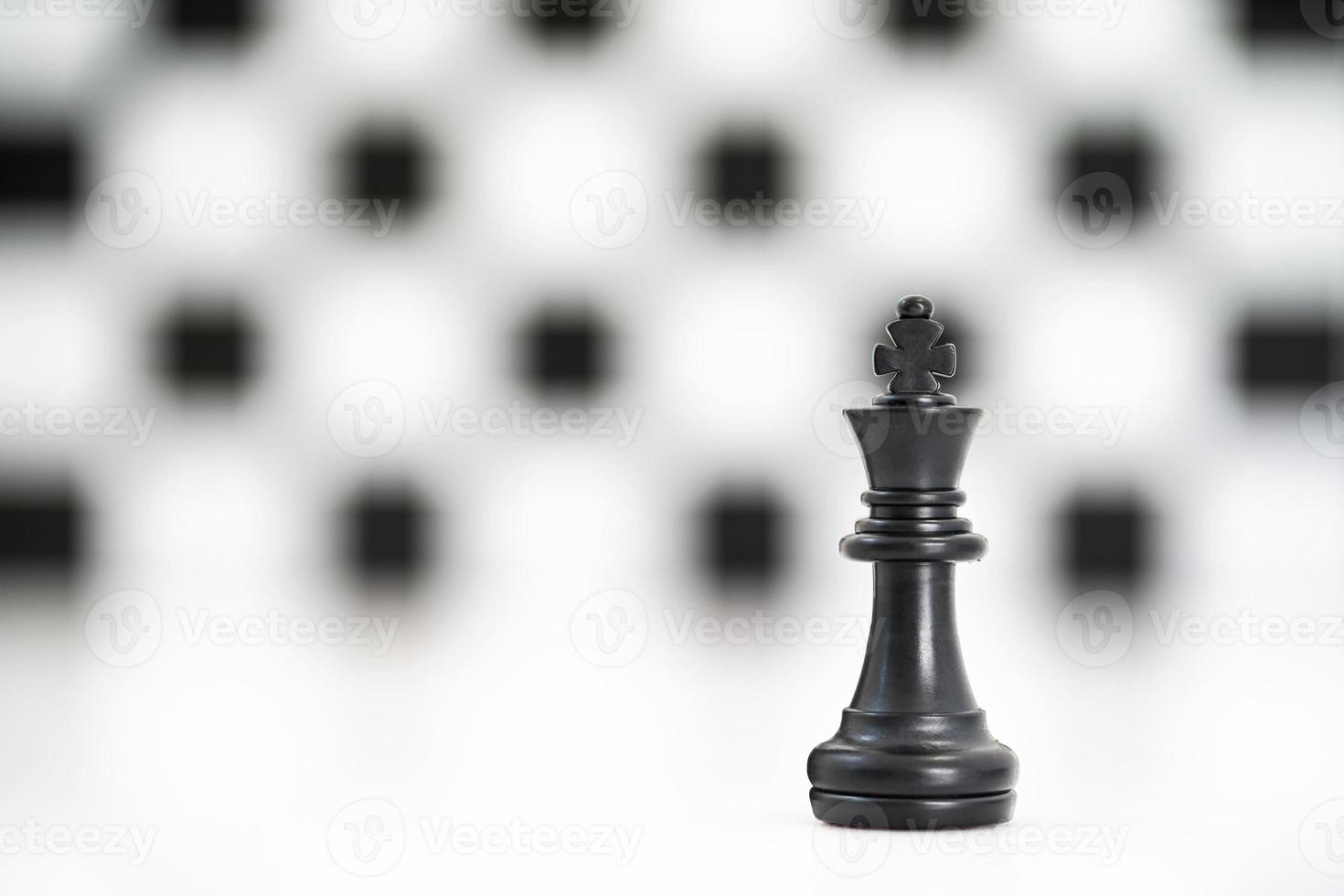 Set of Black chess pieces on white background photo