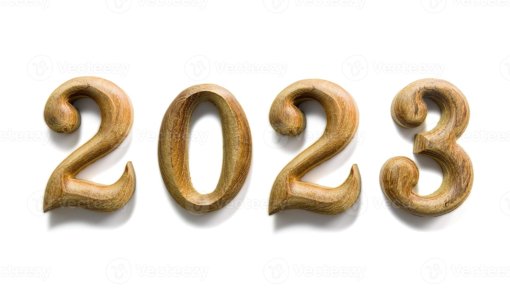 Wooden numeric 2023 photo