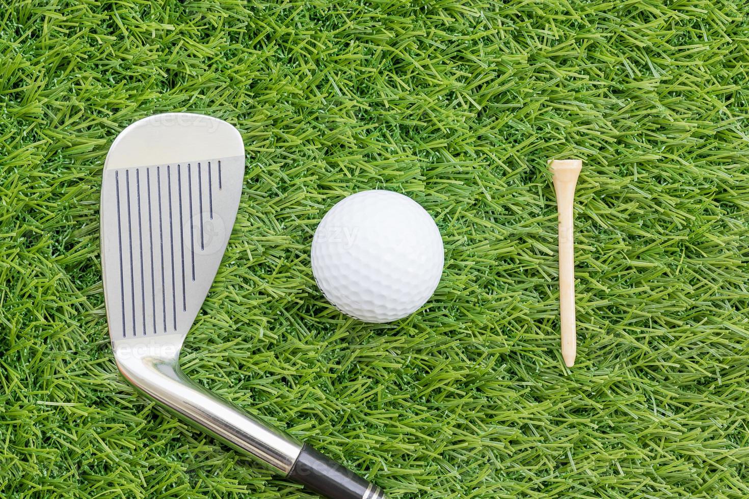 Sport objects related to golf equipment photo