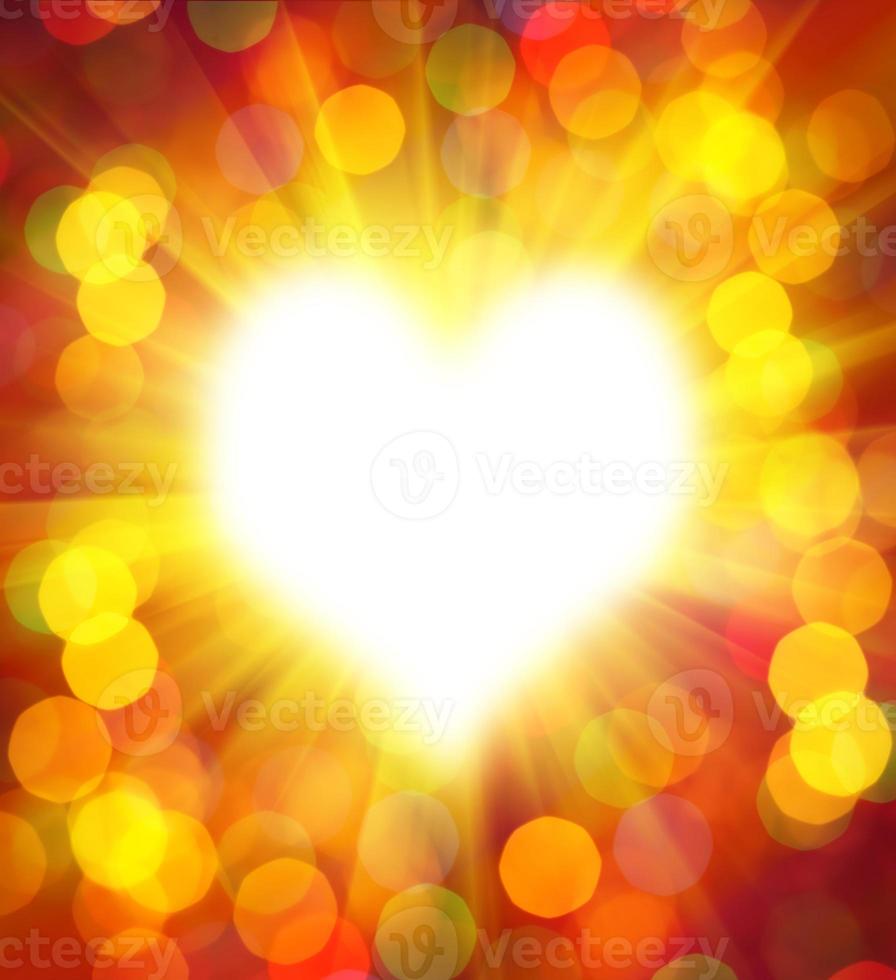 Abstract heart frame photo