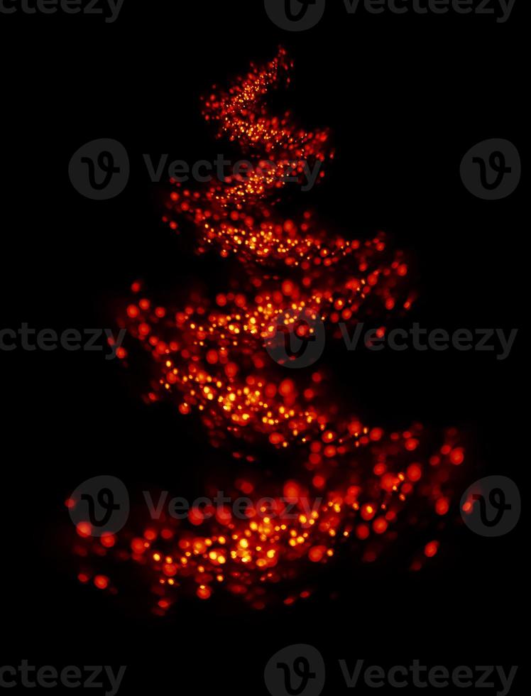 Abstract Christmas light background photo