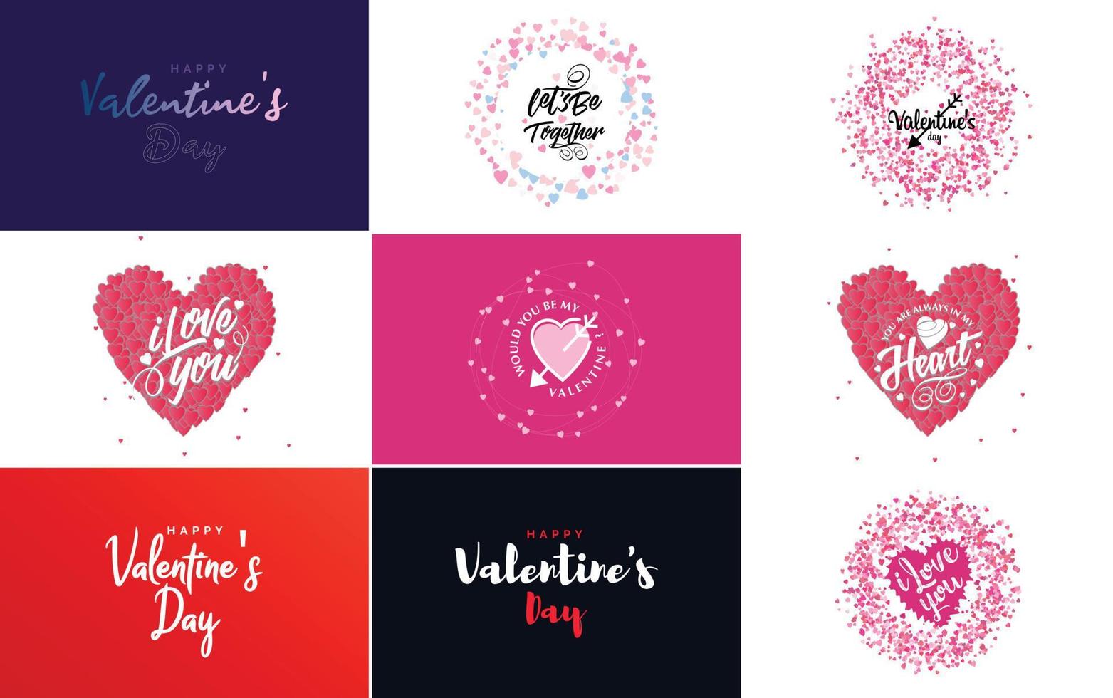 Love word art design with a heart-shaped background and a sparkling effect vector