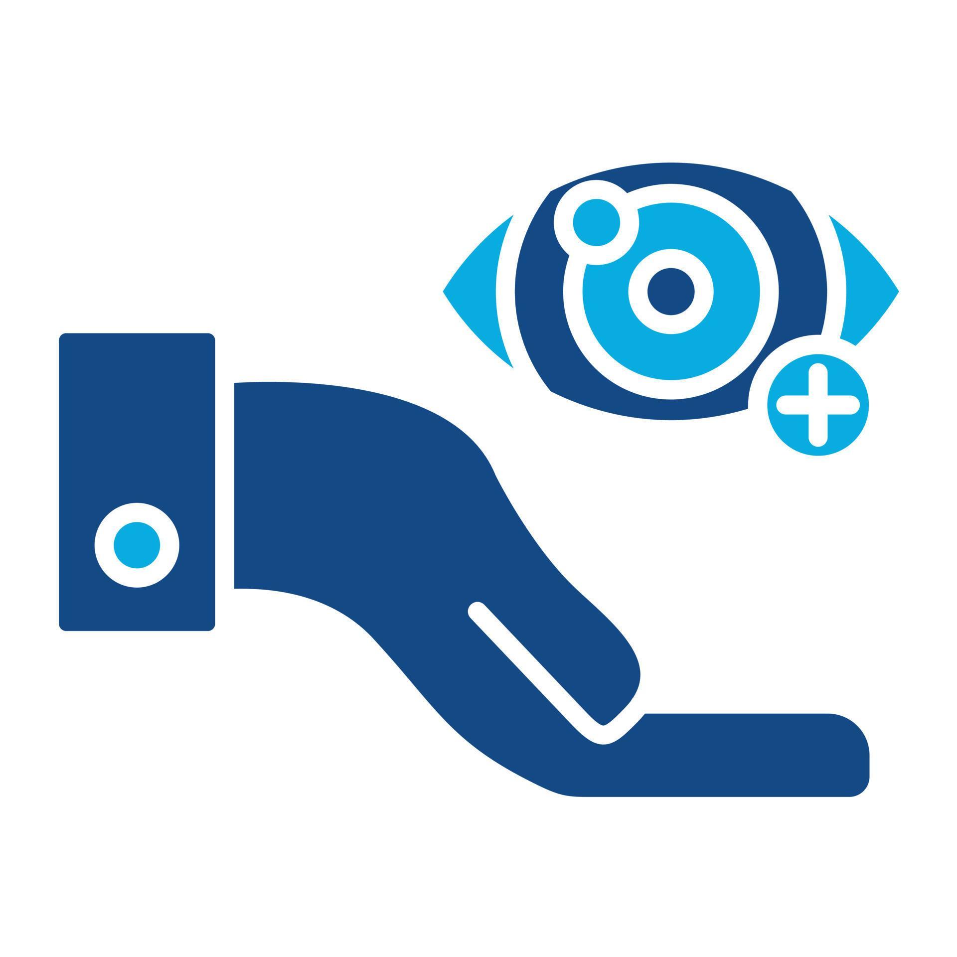 Primary Eye Care Glyph Two Color Icon 17566475 Vector Art at Vecteezy