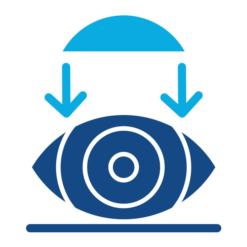 Rigid Contact Lenses Glyph Two Color Icon vector