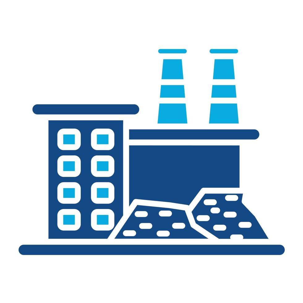 Individual Waste Production Glyph Two Color Icon vector