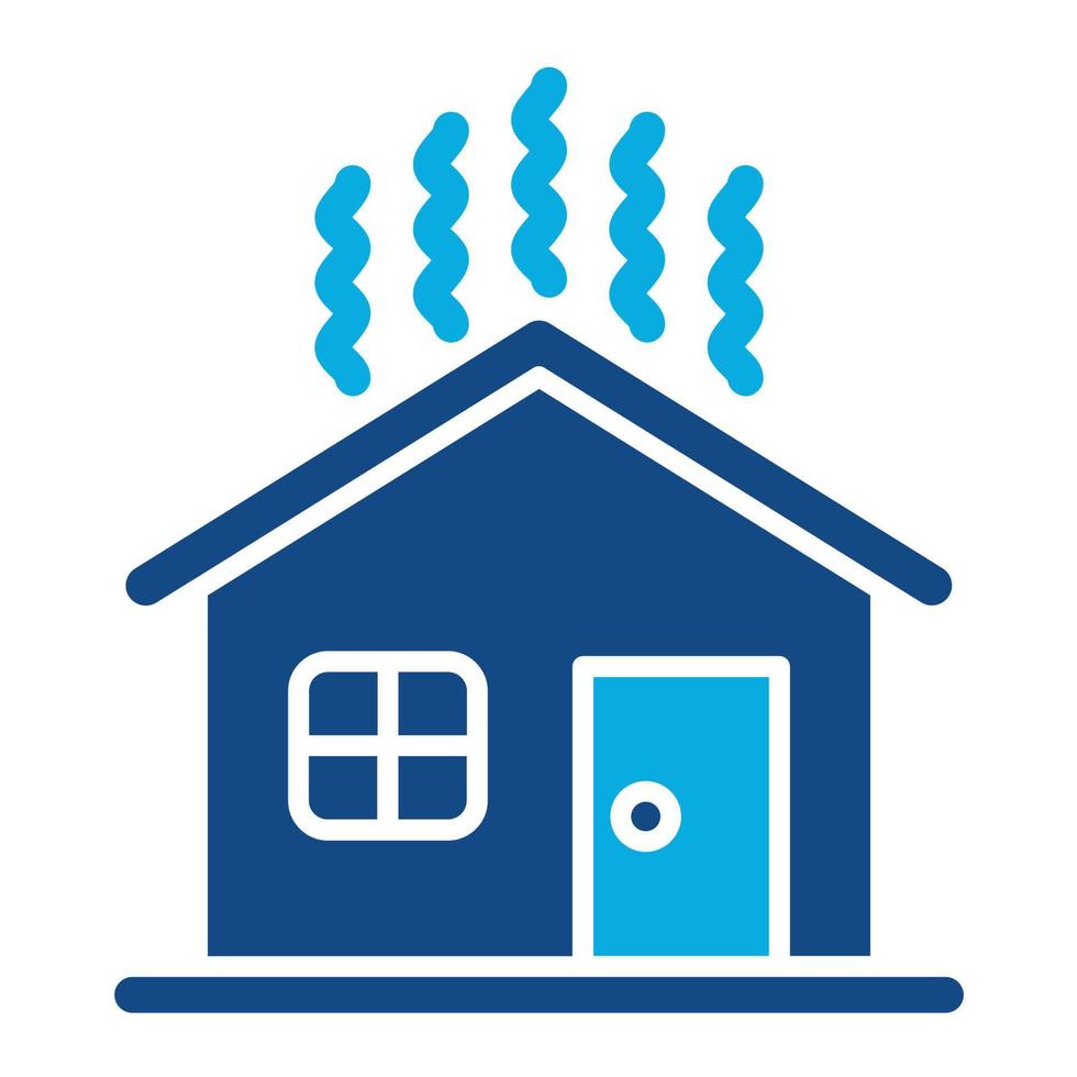 Home Insulation Glyph Two Color Icon vector