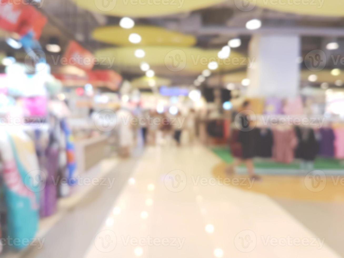 shopping mall blur background photo