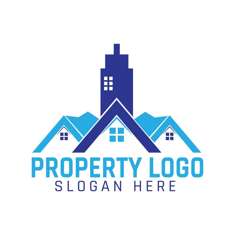 logotipo inmobiliario vector