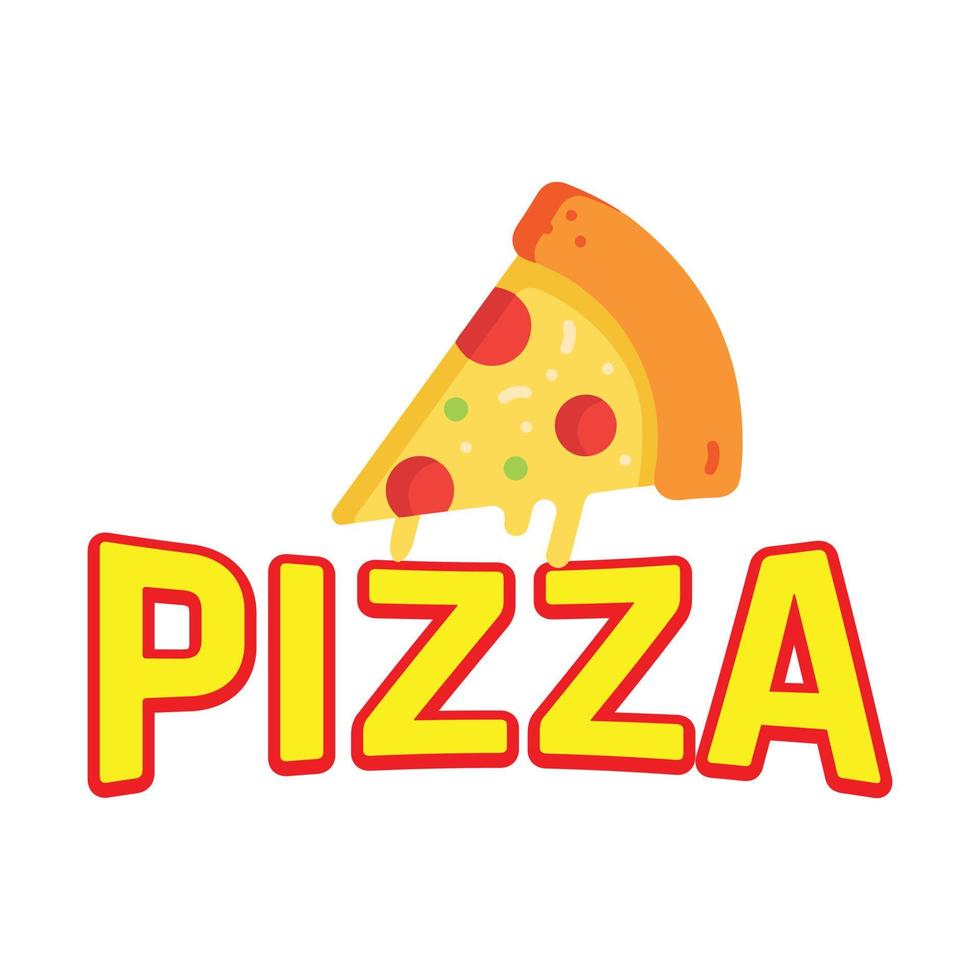 logotipo de pizza eps vector