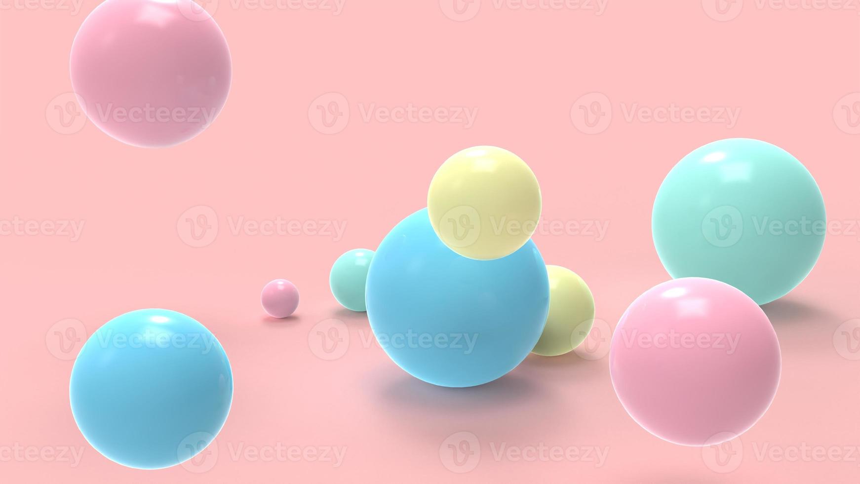 colorful paste beads background, pearls background 3D render photo