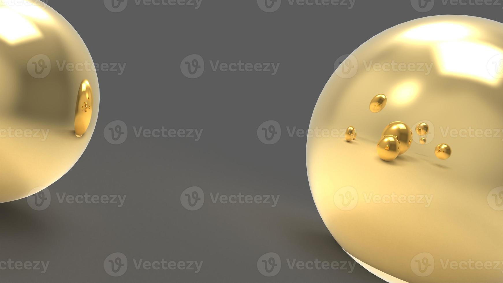 luxury golden beads background, pearls background 3D render photo