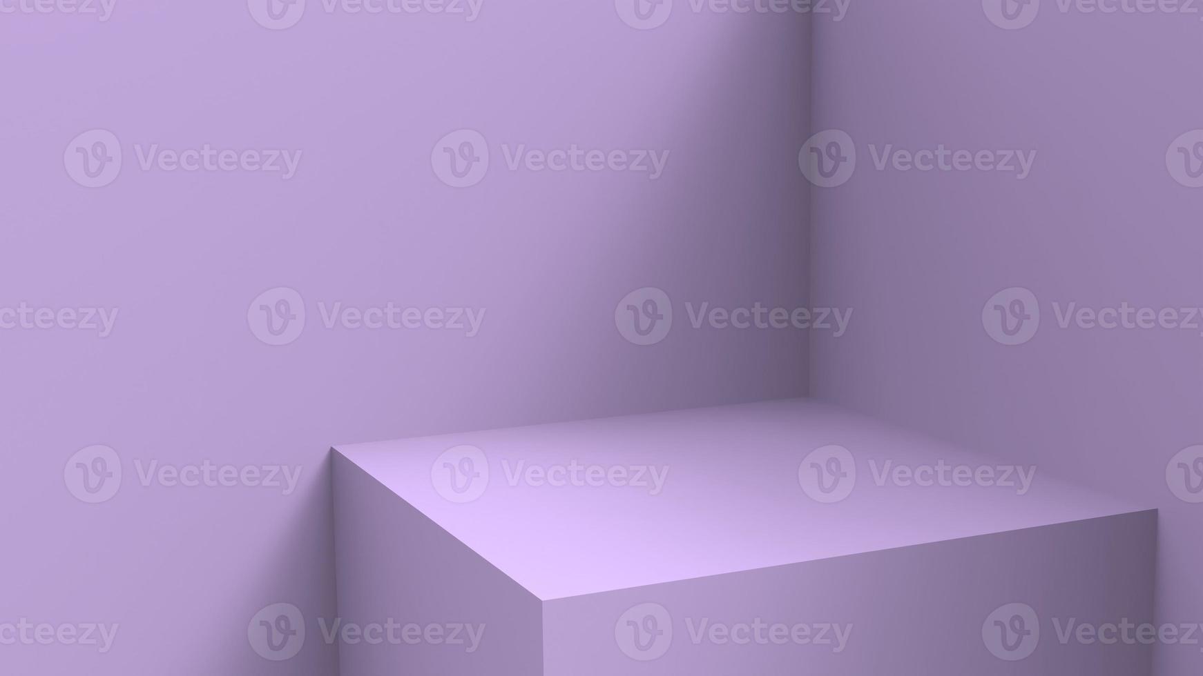 blank stand interior design, empty room for show case background, 3D rendering purple pastel color blank stand interior design photo