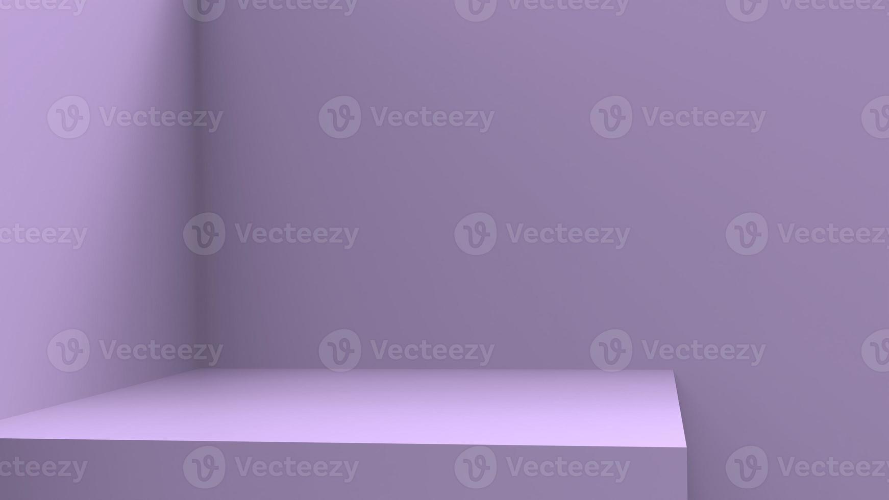 blank stand interior design, empty room for show case background, 3D rendering purple pastel color blank stand interior design photo