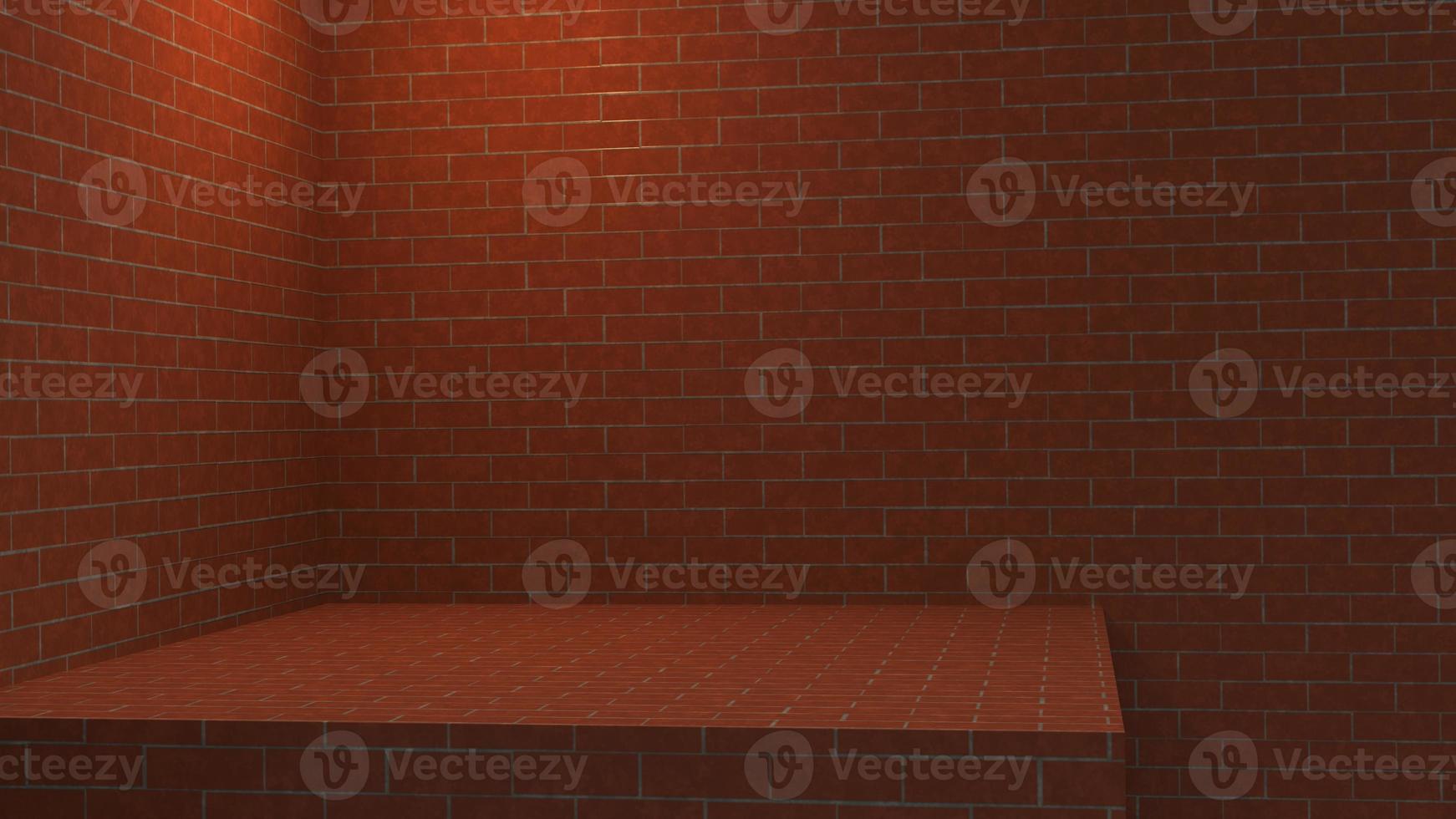 blank stand interior design, empty room for show case background, 3D rendering fine grain wood blank stand interior design photo