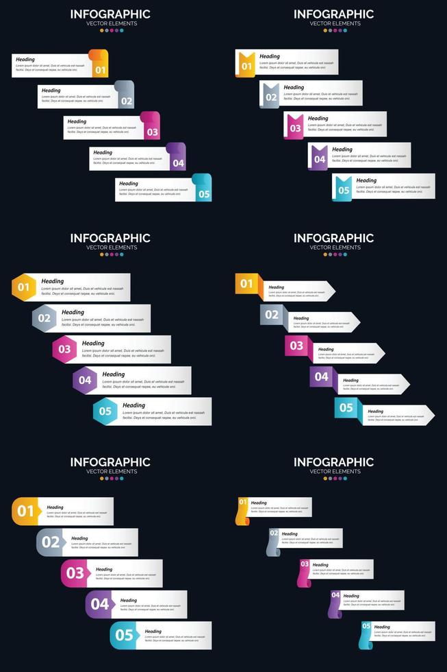 Use our vector infographics pack to illustrate your business ideas