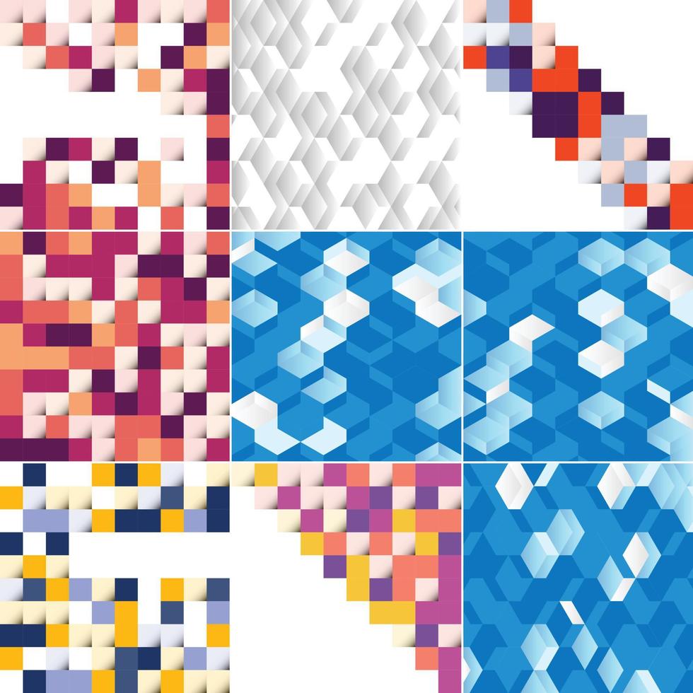 Vector background with an illustration of abstract squares suitable for use as a background design for posters. flyers. covers. and brochures