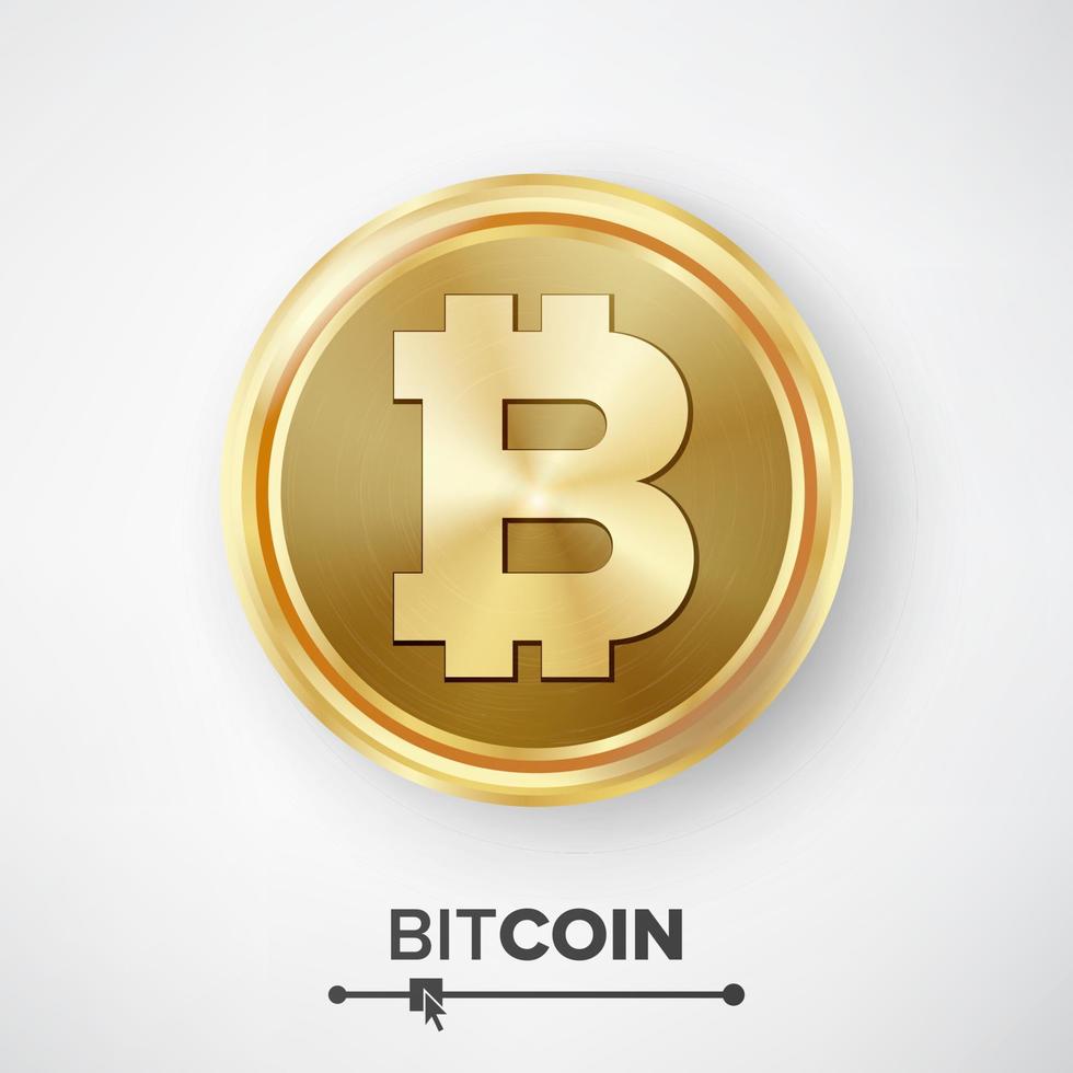 vector de moneda de oro bitcoin