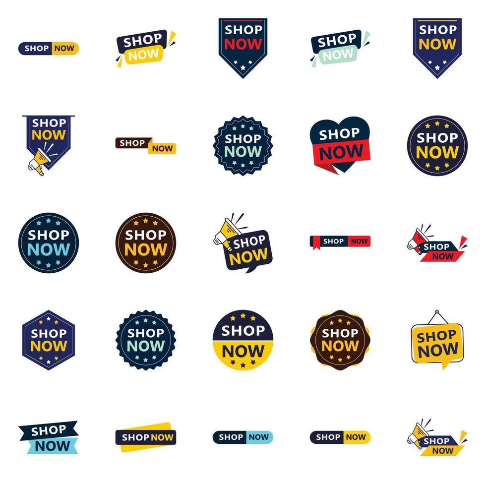 25 Dynamic Shop Now Sale Banners to Help You Promote Your Business vector
