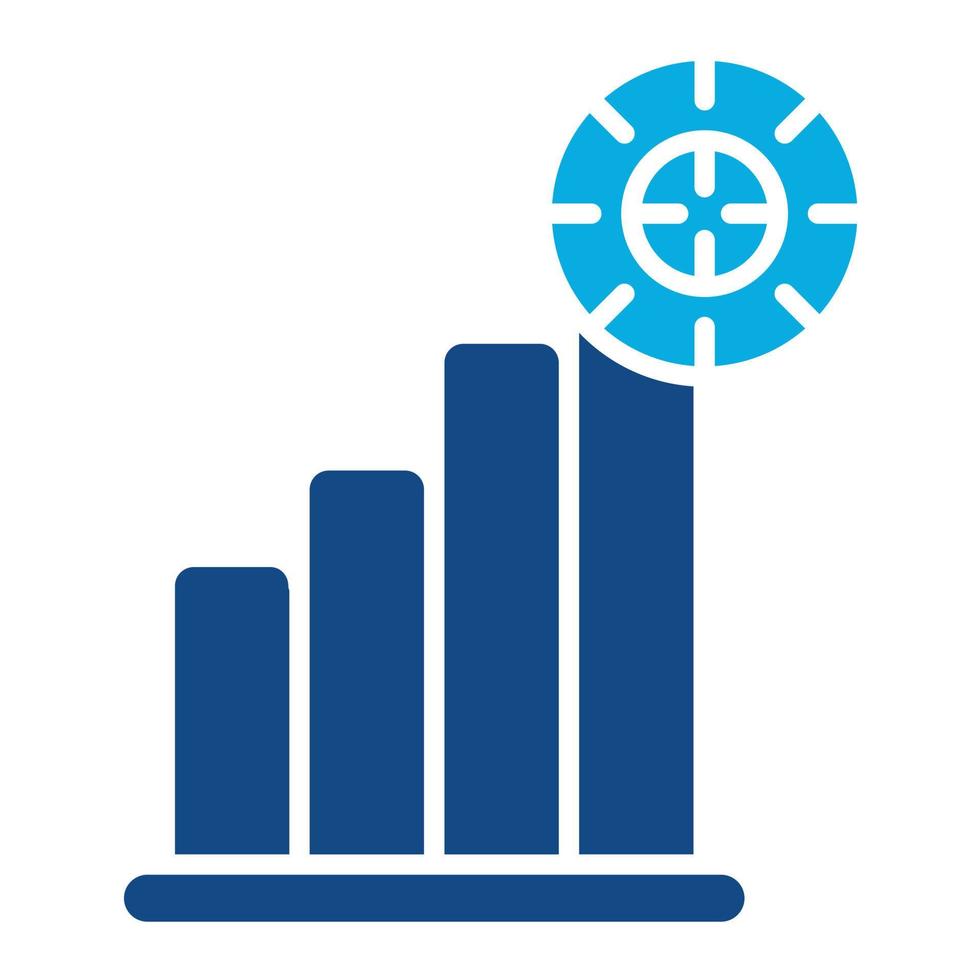 Challenges Glyph Two Color Icon vector