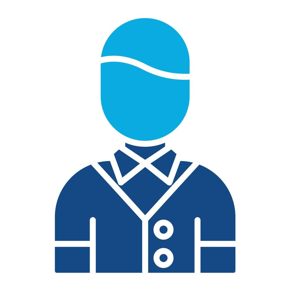 Gate Keeper Glyph Two Color Icon vector